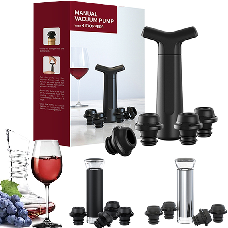 Wine Preservation Pump - Rolhas de vinho a vácuo, bomba