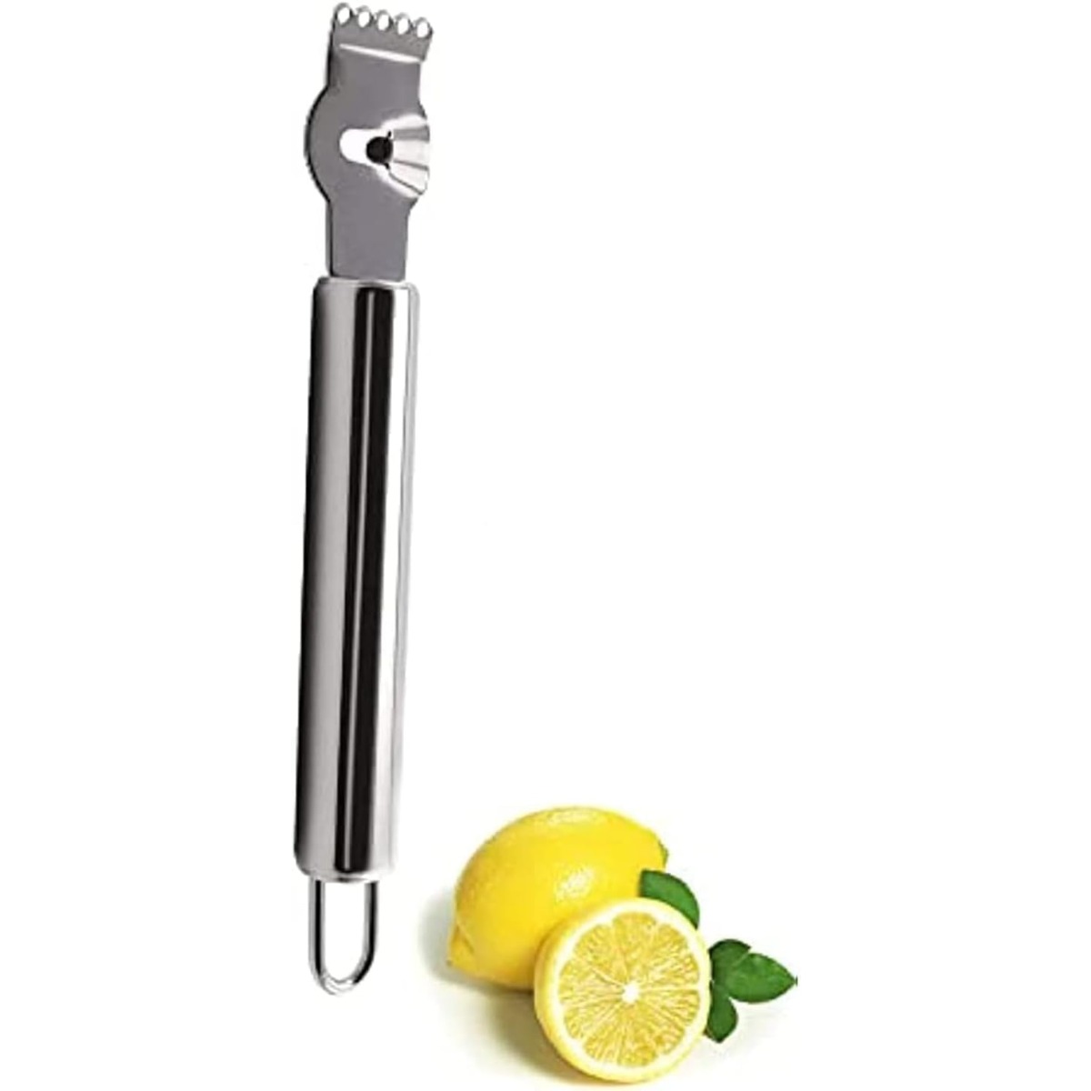 Peeler Channel Knife - Ralador e Descascador de Limão Prateado