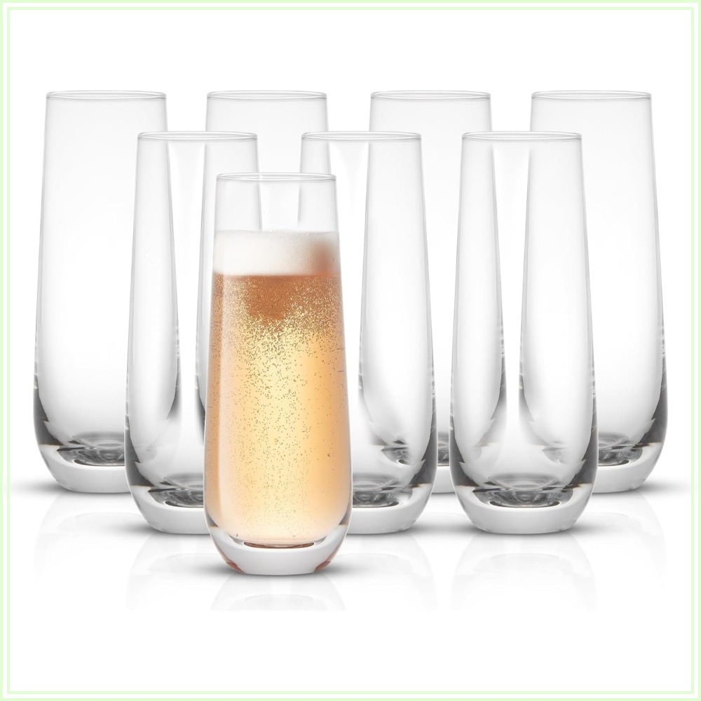Highball Glass Set - Conjunto de 8 Taças de Champanhe