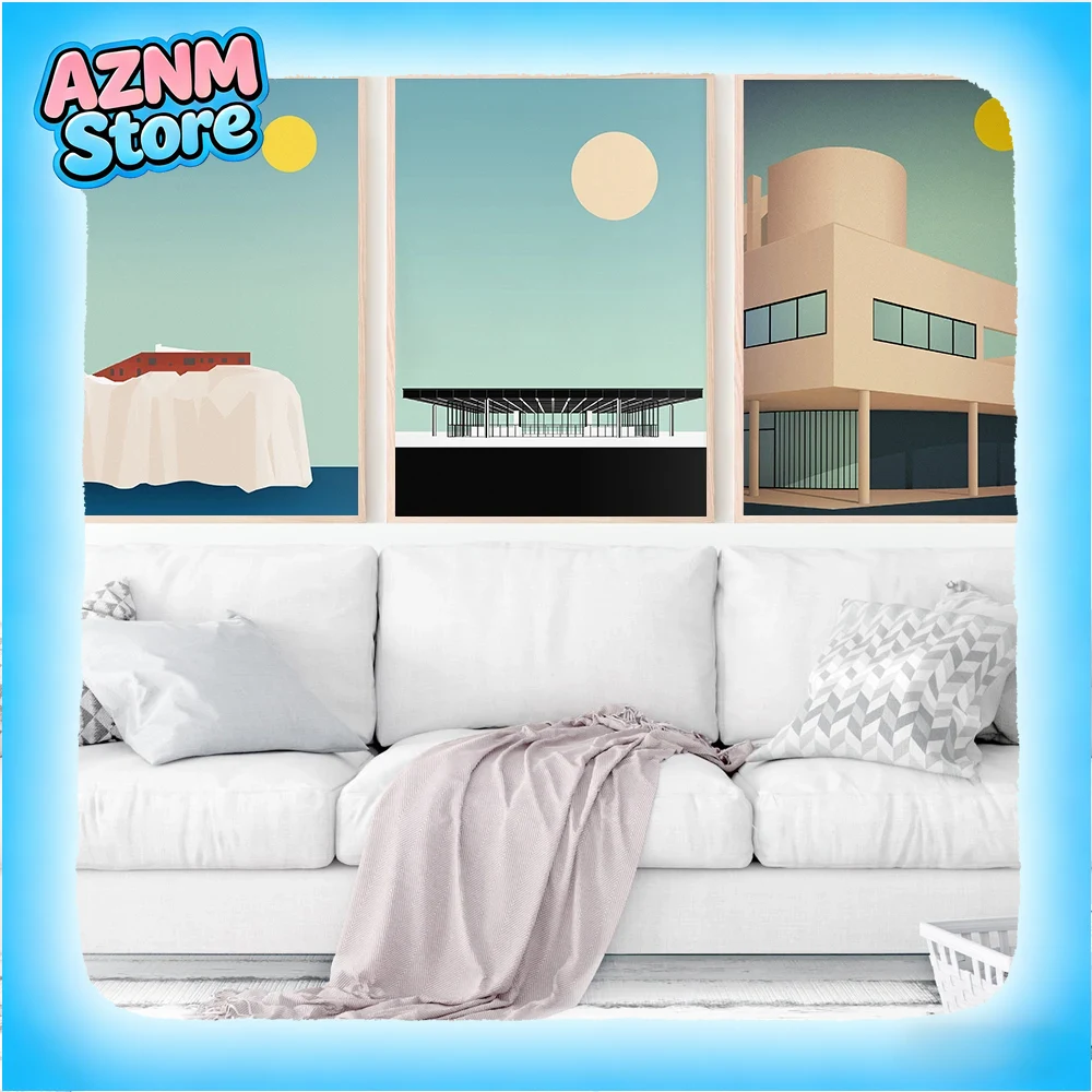 Home Barcelona - Arte de parede minimalista moderna sem