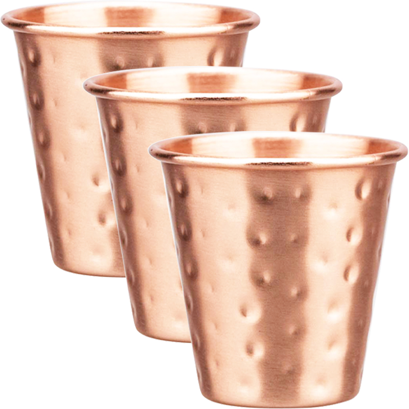 Mule Copper Mug - 3 Peças Novas Canecas de Cobre