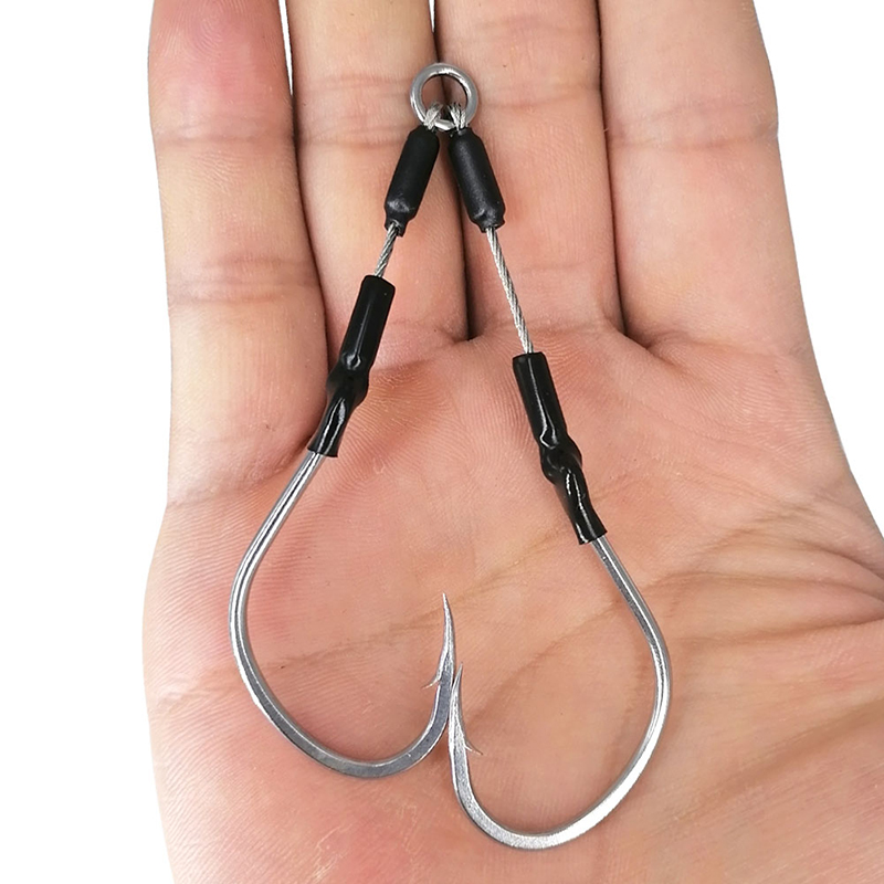 Jigger Double Sided - 2 pares/saco lento rápido jigging gancho