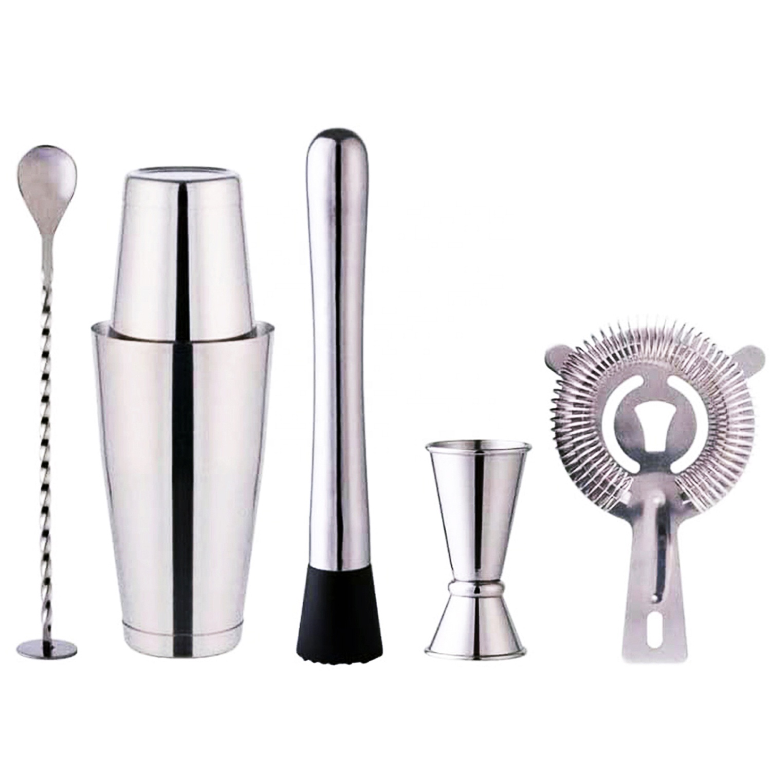 Boston Shaker Set - Conjunto de Coqueteleira Boston de 6