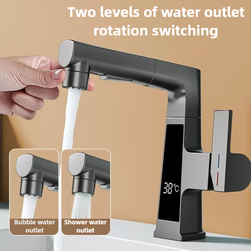 Home Bar Sink - Display digital puxando torneira inteligente sensor