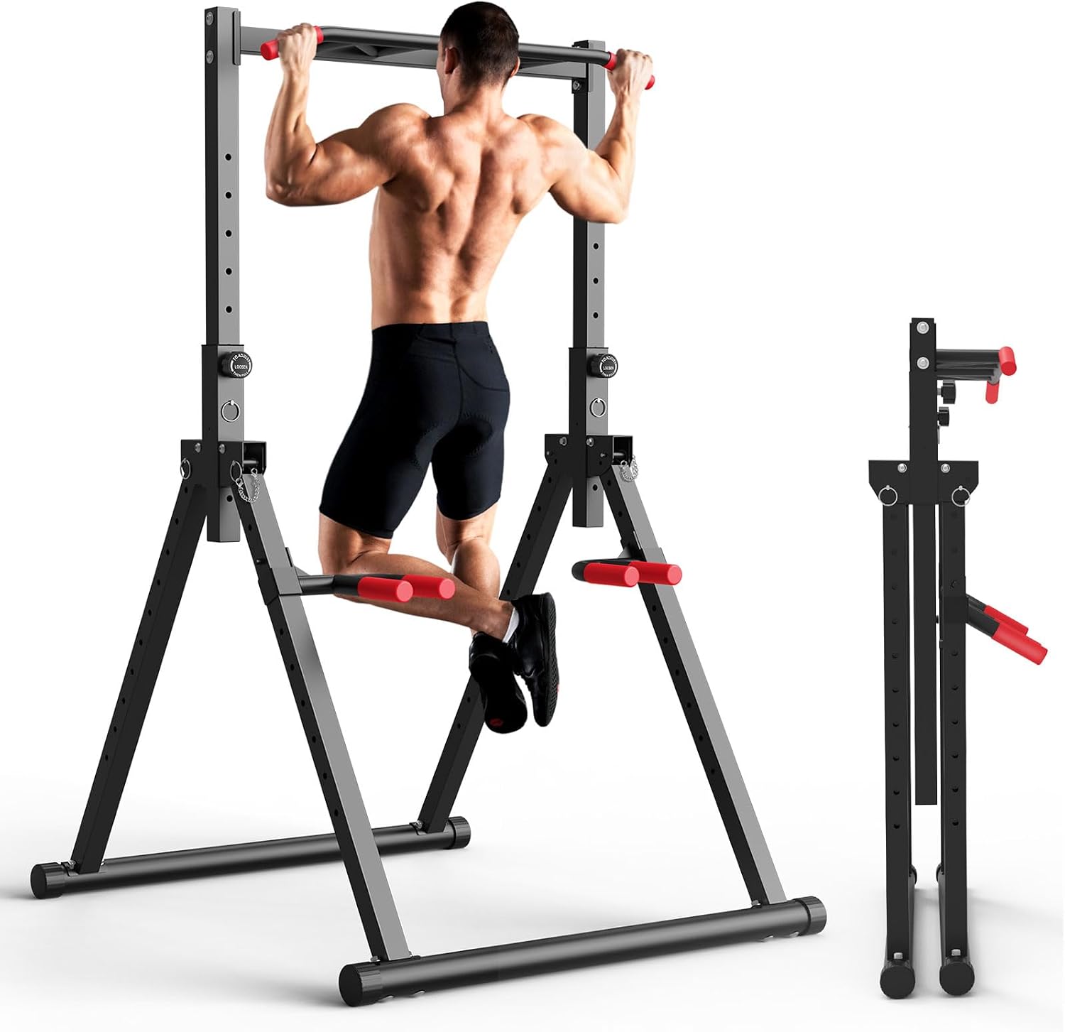 Home Bar And Gym - Torre de Exercícios Dobrável para Dips