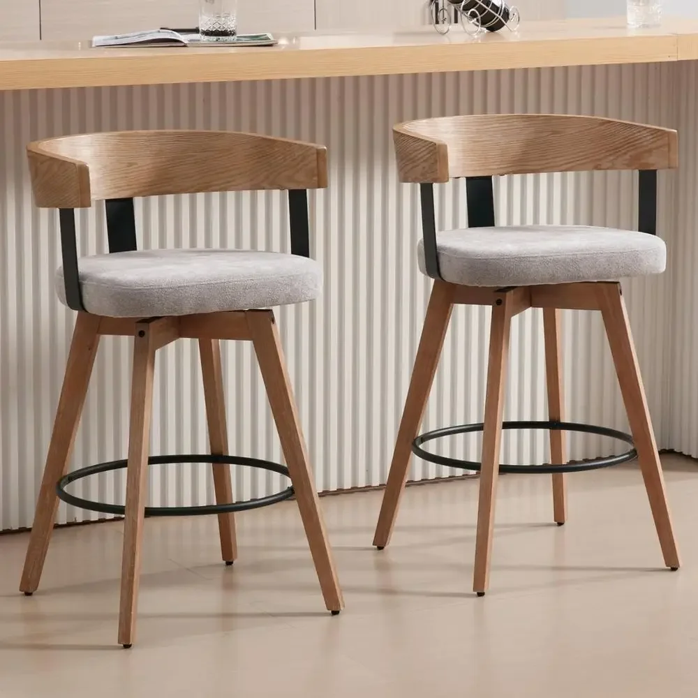 Home Bar And Counter - Conjunto de 2 Banquetas de Bar