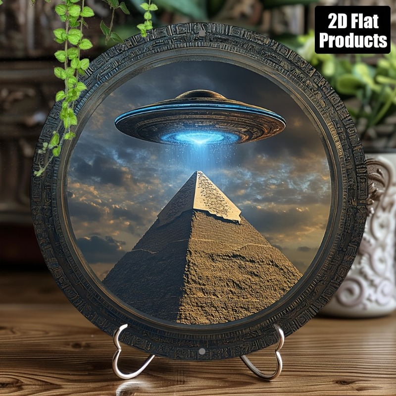 Home Bar And Kitchen - Pirâmide ufo tema redondo alumínio metal