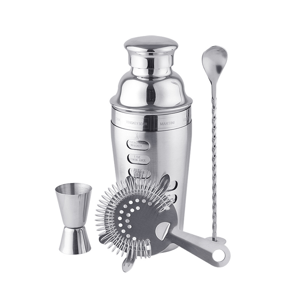 Boston Shaker Set - Conjunto Boston Shaker 4 Peças, Kit