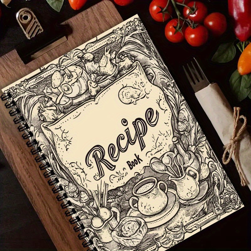 Cocktail Recipe Book - Livro de Receitas Personalizado A5, Planejador,