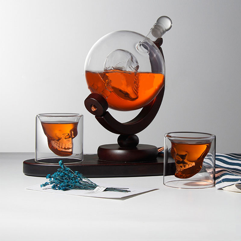 Decanter Globe Set - Conjunto de decantador de uísque com