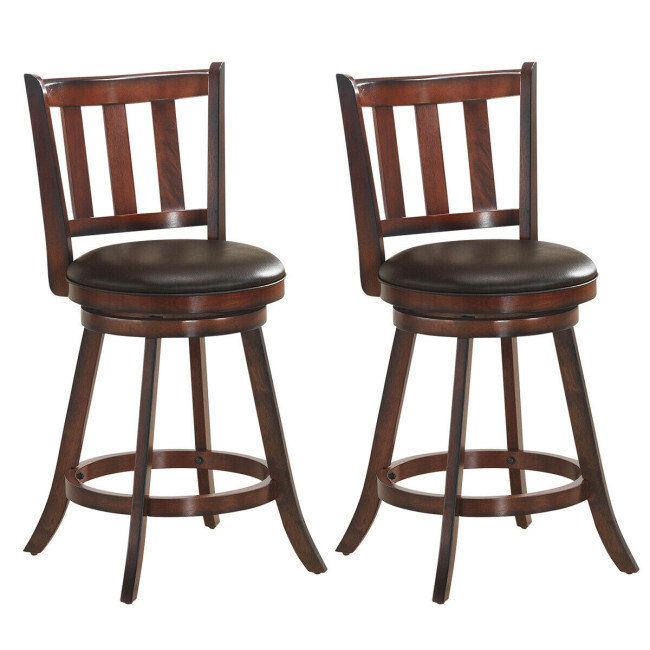 Home Bar And Counter - Conjunto de 2 Cadeiras de Bar