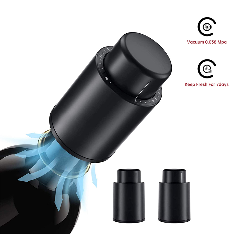 Wine Preservation Pump - LMETJMA Rolhas de garrafa de vinho