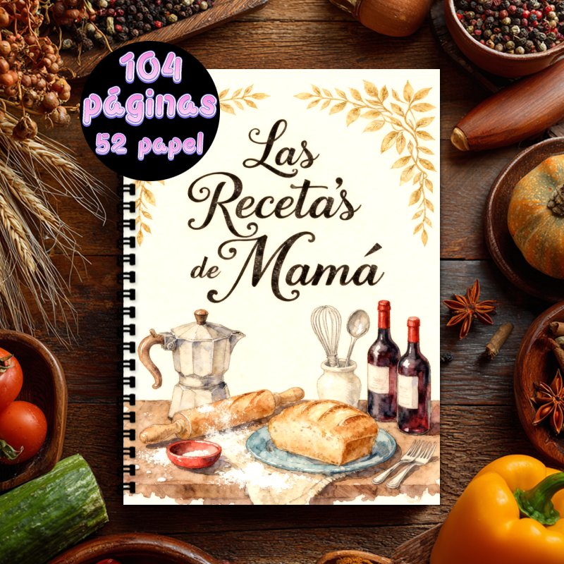 Cocktail Recipe Book - Caderno de Receitas em Espanhol A5