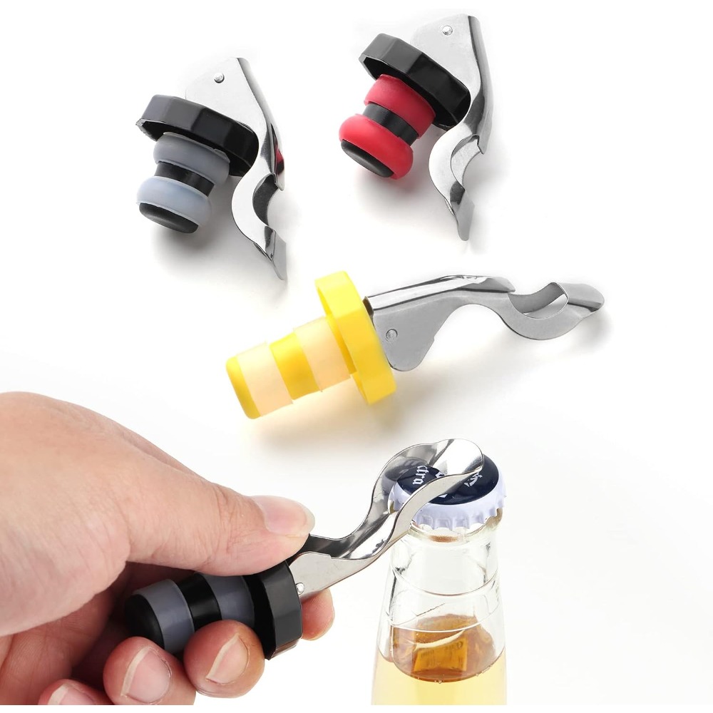 Conjunto de 6 Rolhas de Silico - Wine Preservation Pump avaliação e preço