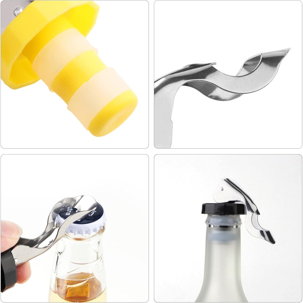 Conjunto de 6 Rolhas de Silico - Wine Preservation Pump avaliação e preço