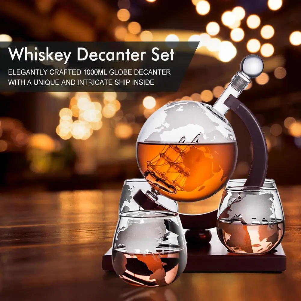 Conjunto de Decantador de Whis - Decanter Globe Set avaliação e preço