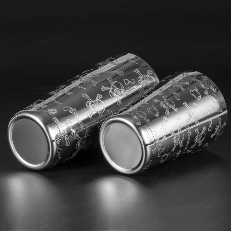 500ml/800ml gravura crânio aço - Boston Shaker Set avaliação e preço