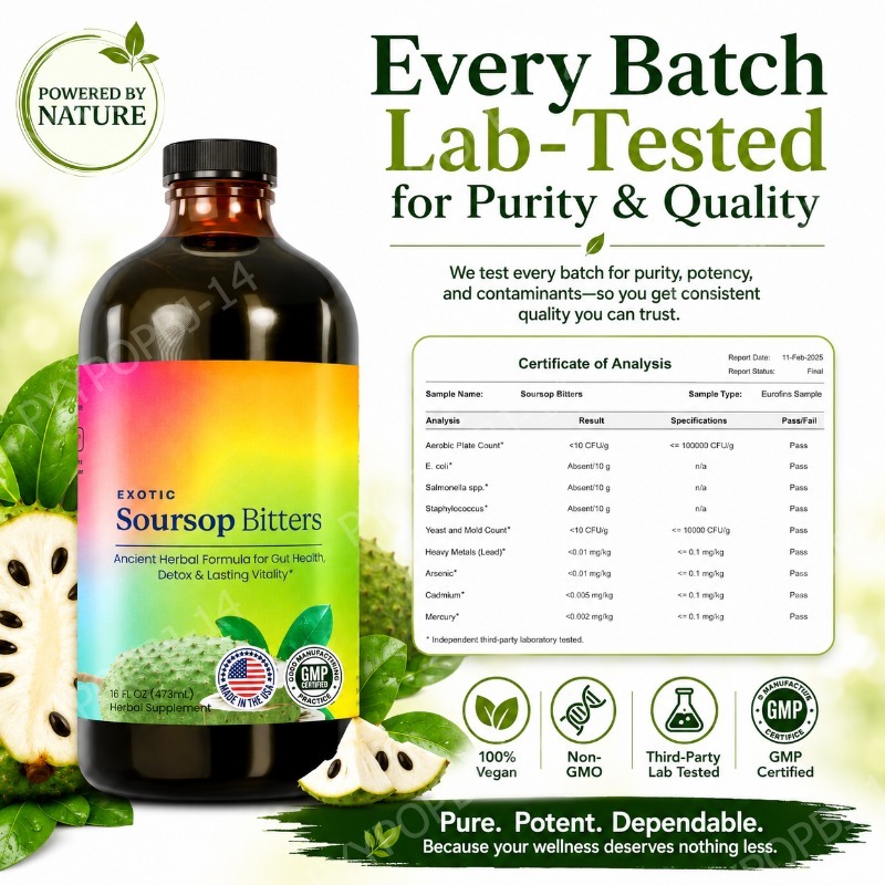 Suplemento Herbal de Soursop E - Bitters Bottle Set avaliação e preço
