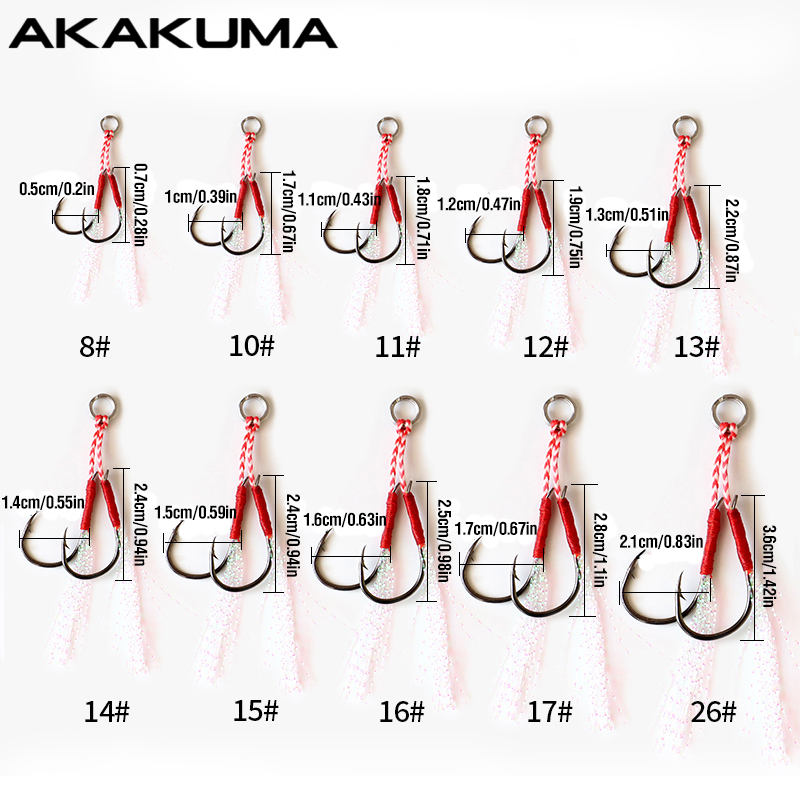 10 pçs ganchos de pesca único  - Jigger Double Sided avaliação e preço
