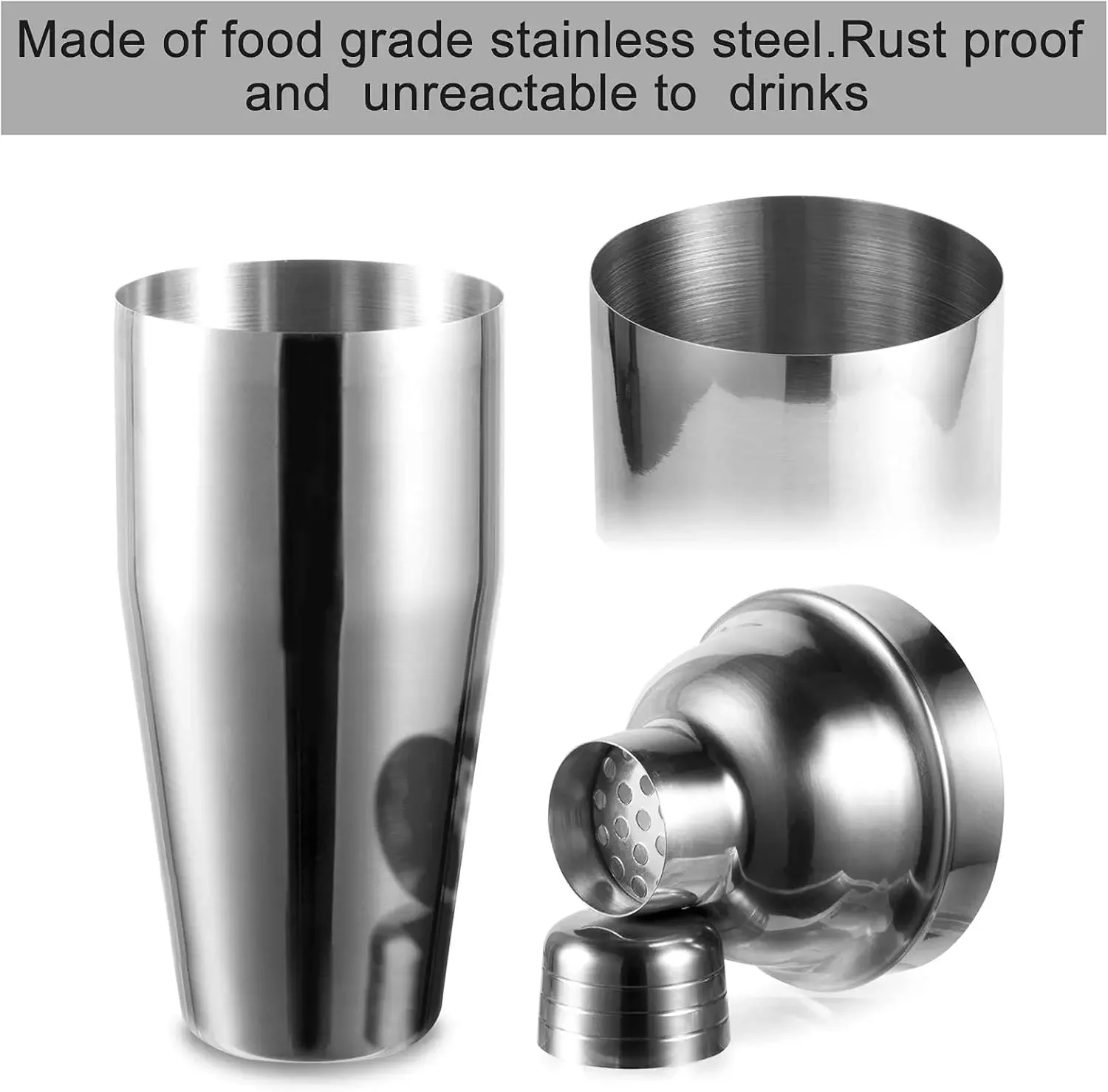 3/6 pçs cocktail shaker ferram - Boston Shaker Set avaliação e preço