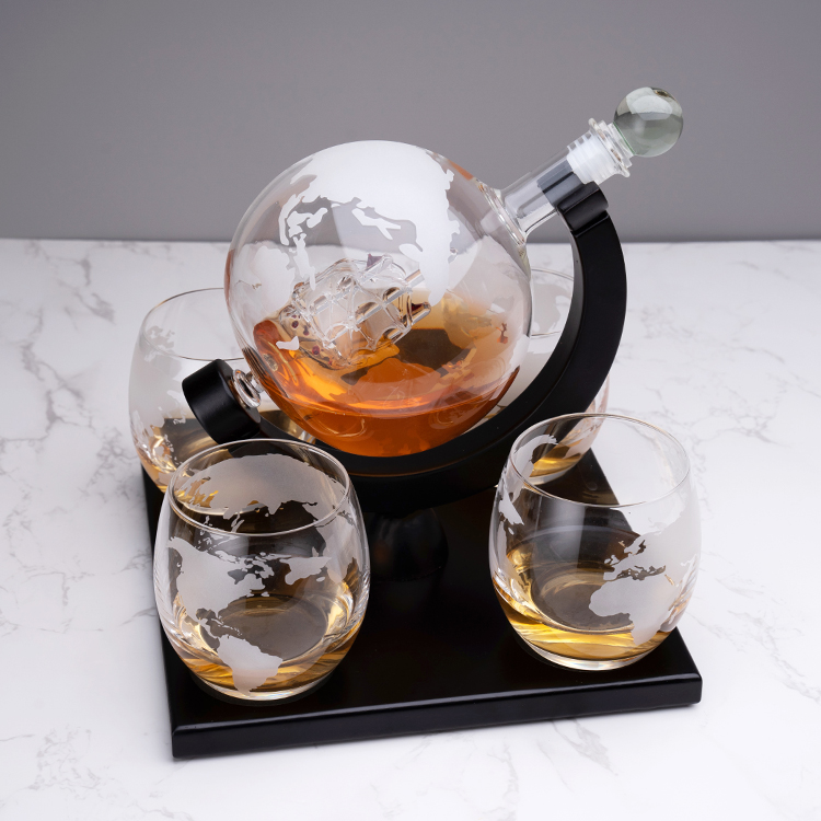 Venda de fábrica personalizado - Decanter Globe Set avaliação e preço