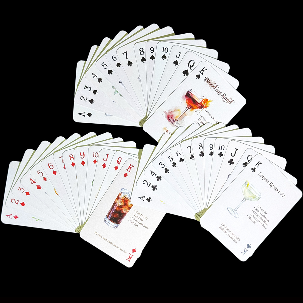 54 Cartas de Barman com Receit - Cocktail Recipe Book avaliação e preço