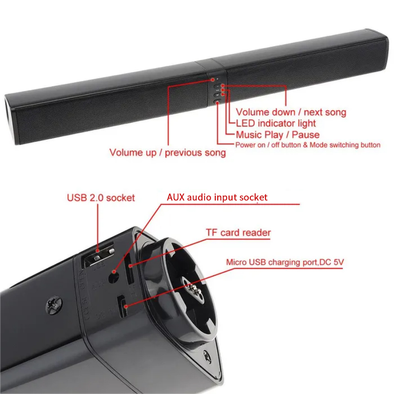 Poderoso soundbar som rádio bl - Home Bar And Theater avaliação e preço