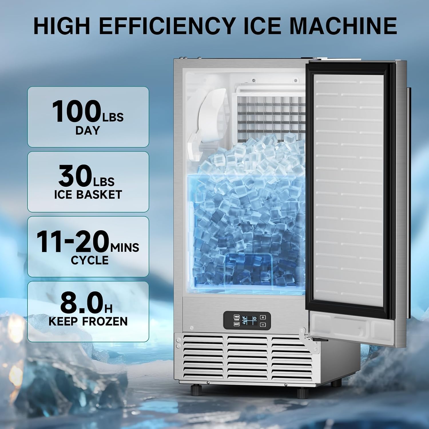 Máquina de Gelo Comercial de E - Home Bar And Counter avaliação e preço