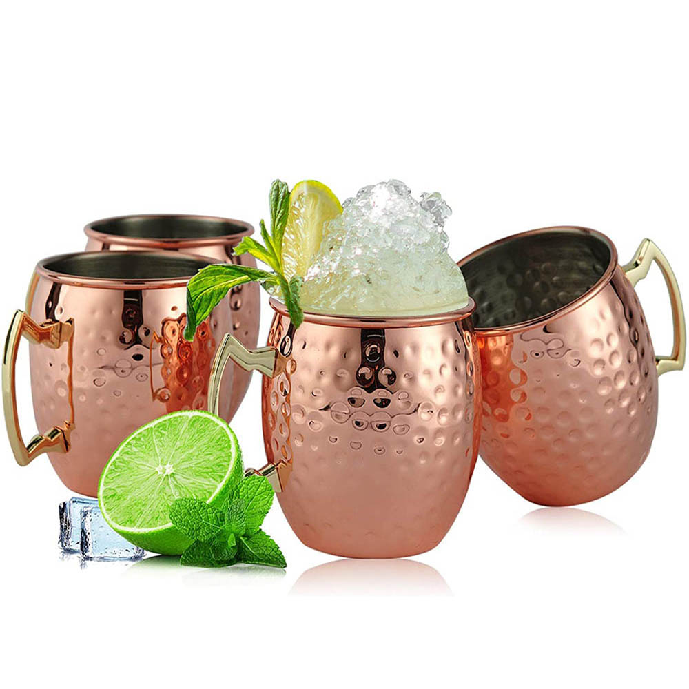 2 pçs 100% artesanal 18oz mart - Mule Copper Mug avaliação e preço