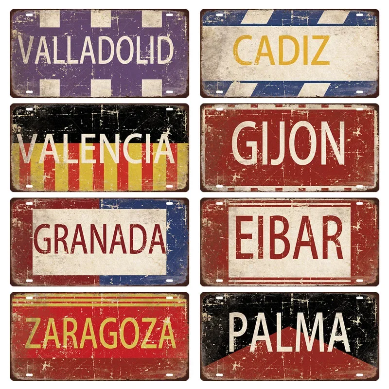Placa de metal para licentes d - Home Barcelona avaliação e preço