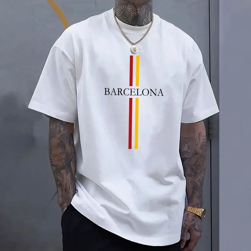 Camiseta Masculina de Algodão  - Home Barcelona avaliação e preço