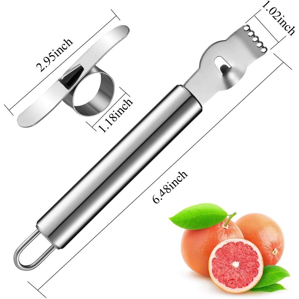 Conjunto de 4 Peças de Descasc - Peeler Channel Knife avaliação e preço
