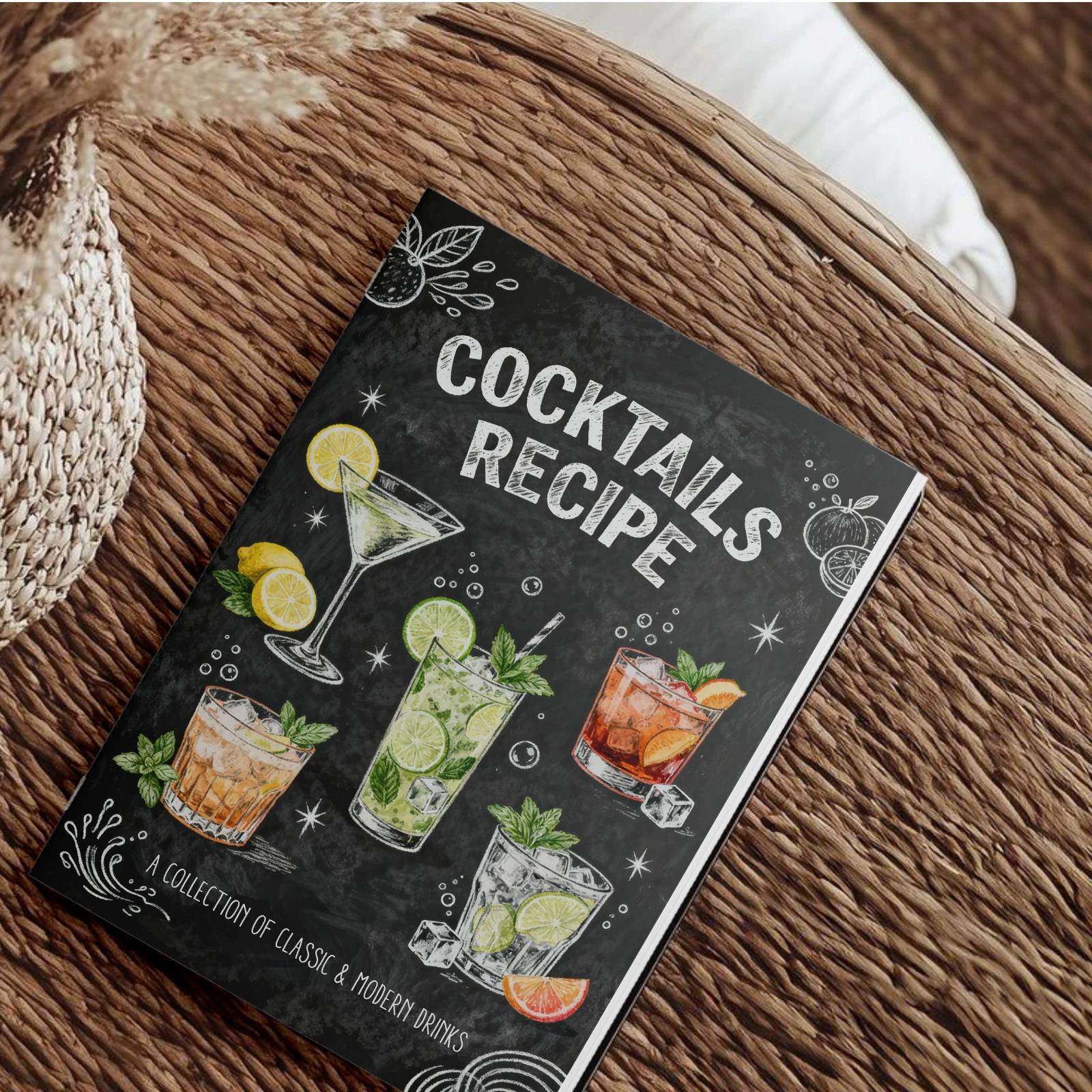 Livro de Receitas de Coquetéis - Cocktail Recipe Book avaliação e preço