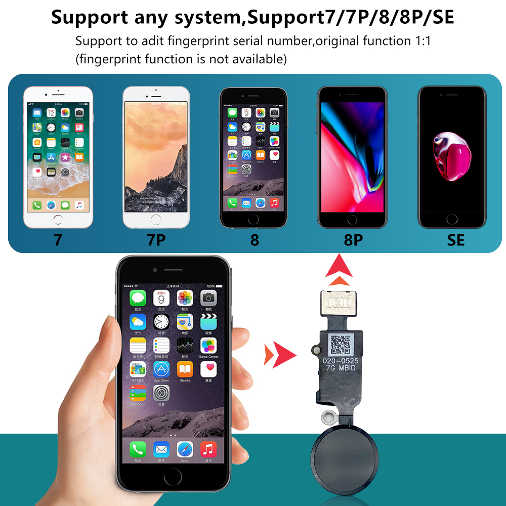 JC 6th 3D Home Button Flex Par - Home Bar Iphone avaliação e preço