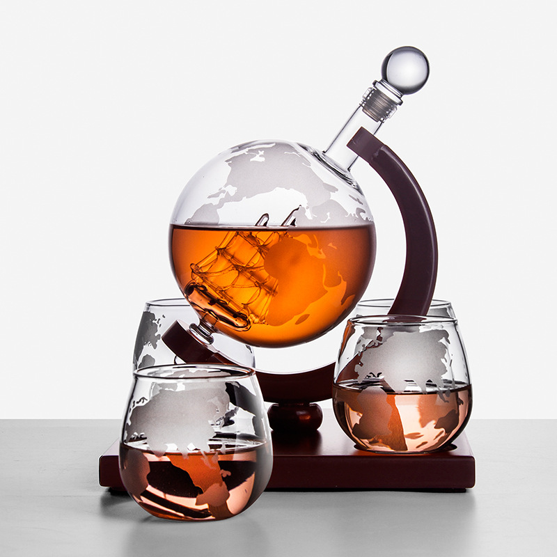 Globo decantador de vidro para - Decanter Globe Set avaliação e preço