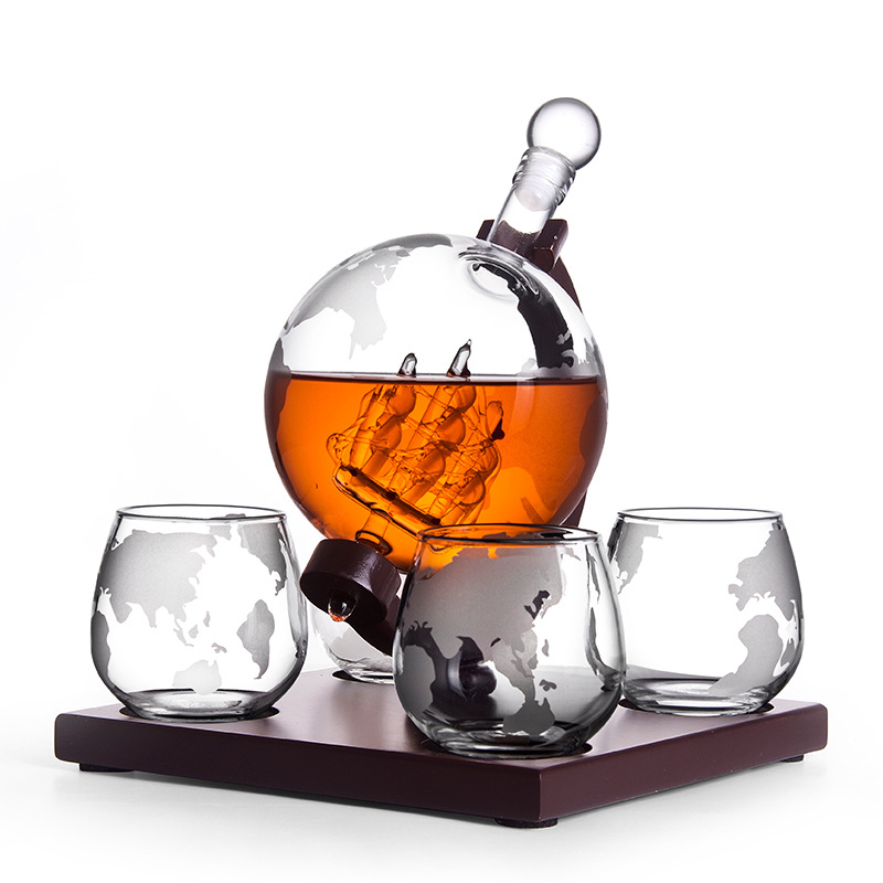 Globo decantador de vidro para - Decanter Globe Set avaliação e preço