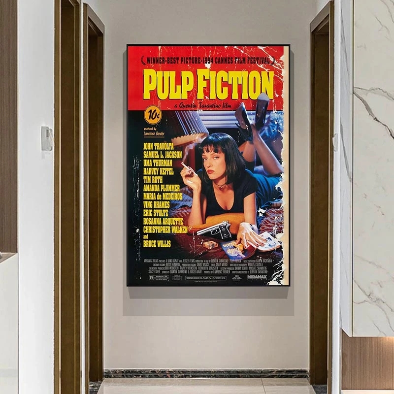 Filme clássico pulp ficção car - Home Bar And Theater avaliação e preço