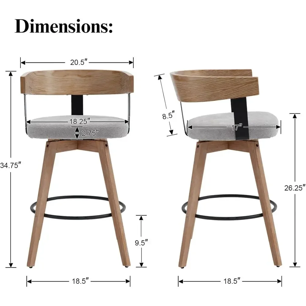 Conjunto de 2 Banquetas de Bar - Home Bar And Counter avaliação e preço