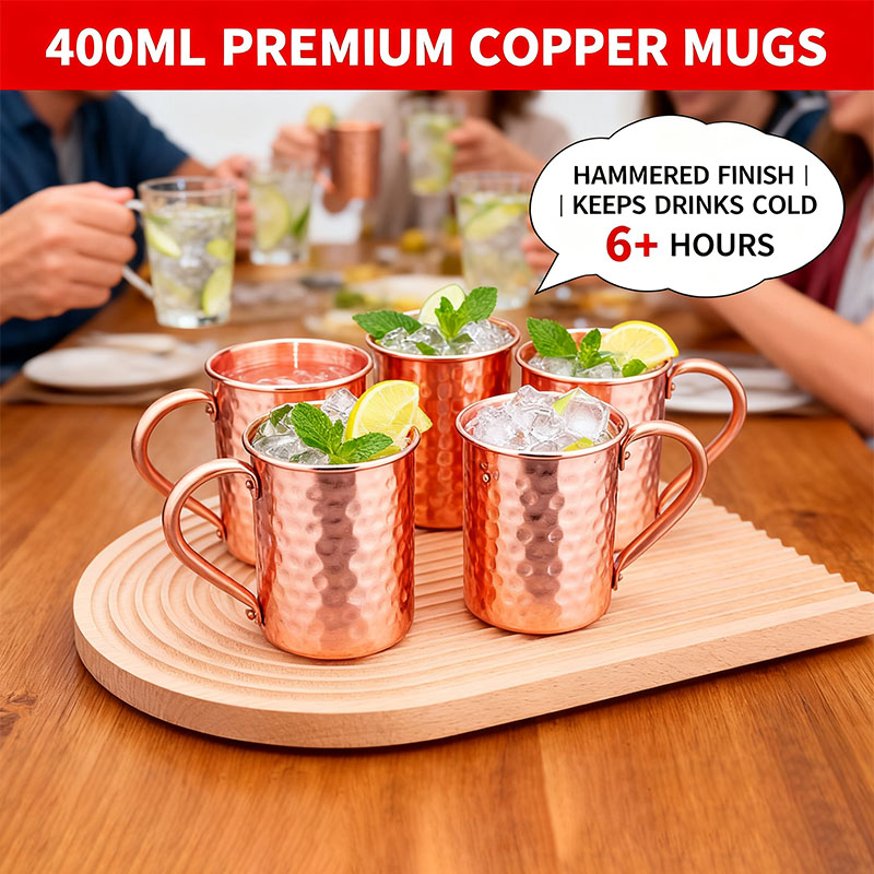 Novas Canecas 100% Cobre Puro  - Mule Copper Mug avaliação e preço