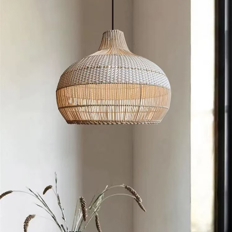 Luminária Pendente de Rattan E - Home Bar And Counter avaliação e preço
