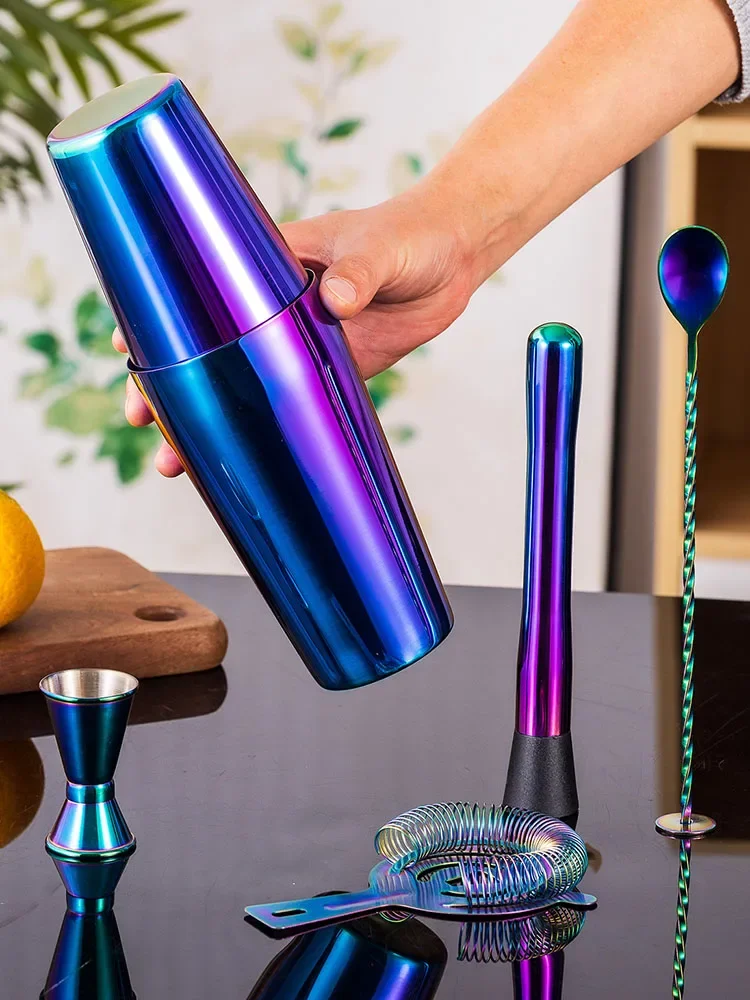 5/7 pçs arco-íris cocktail sha - Boston Shaker Set avaliação e preço