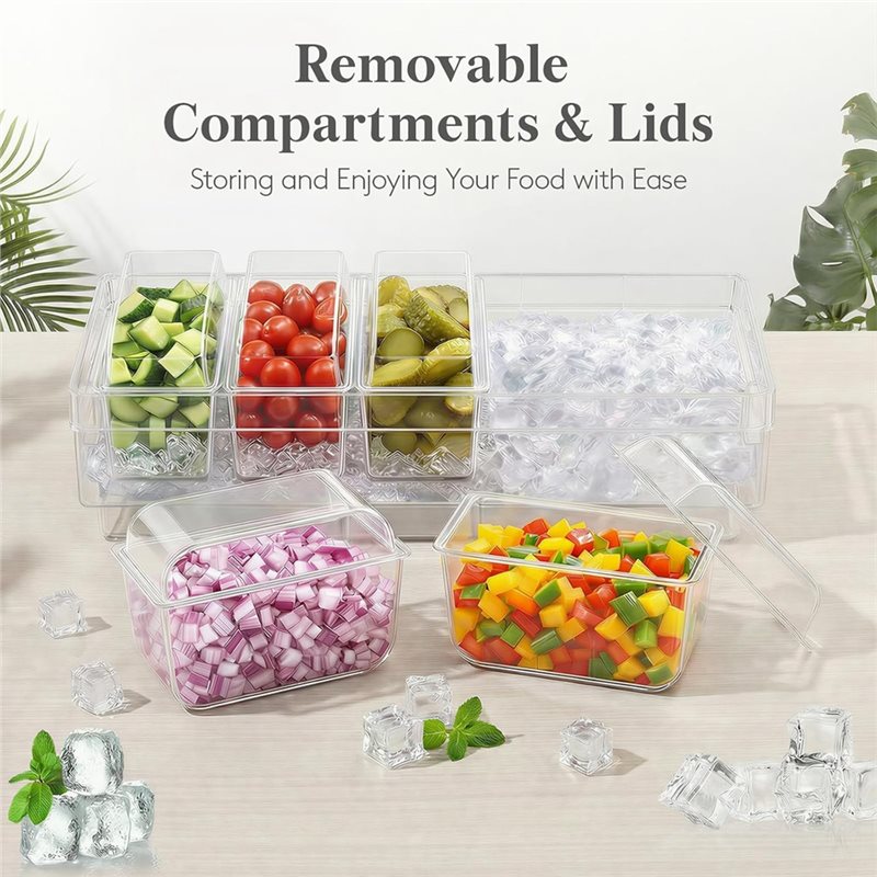 A27F - Conjunto de Serviço par - Garnish Tray Set avaliação e preço