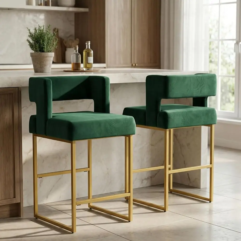 Conjunto de 2 Banquetas de Vel - Home Bar And Counter avaliação e preço
