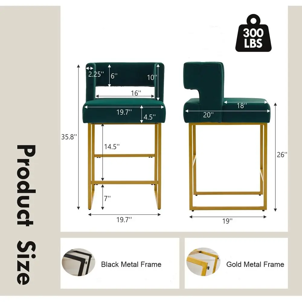 Conjunto de 2 Banquetas de Vel - Home Bar And Counter avaliação e preço