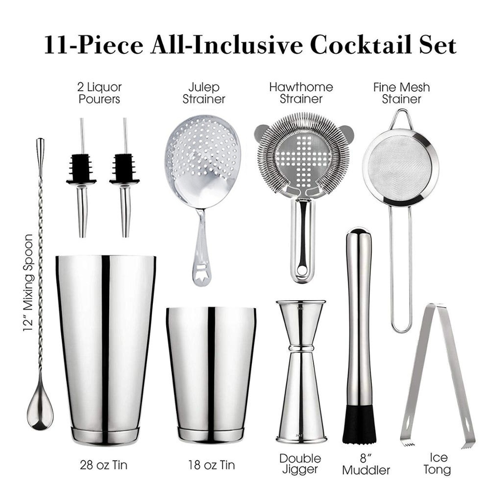 Conjunto de bar cocktail shake - Boston Shaker Set avaliação e preço