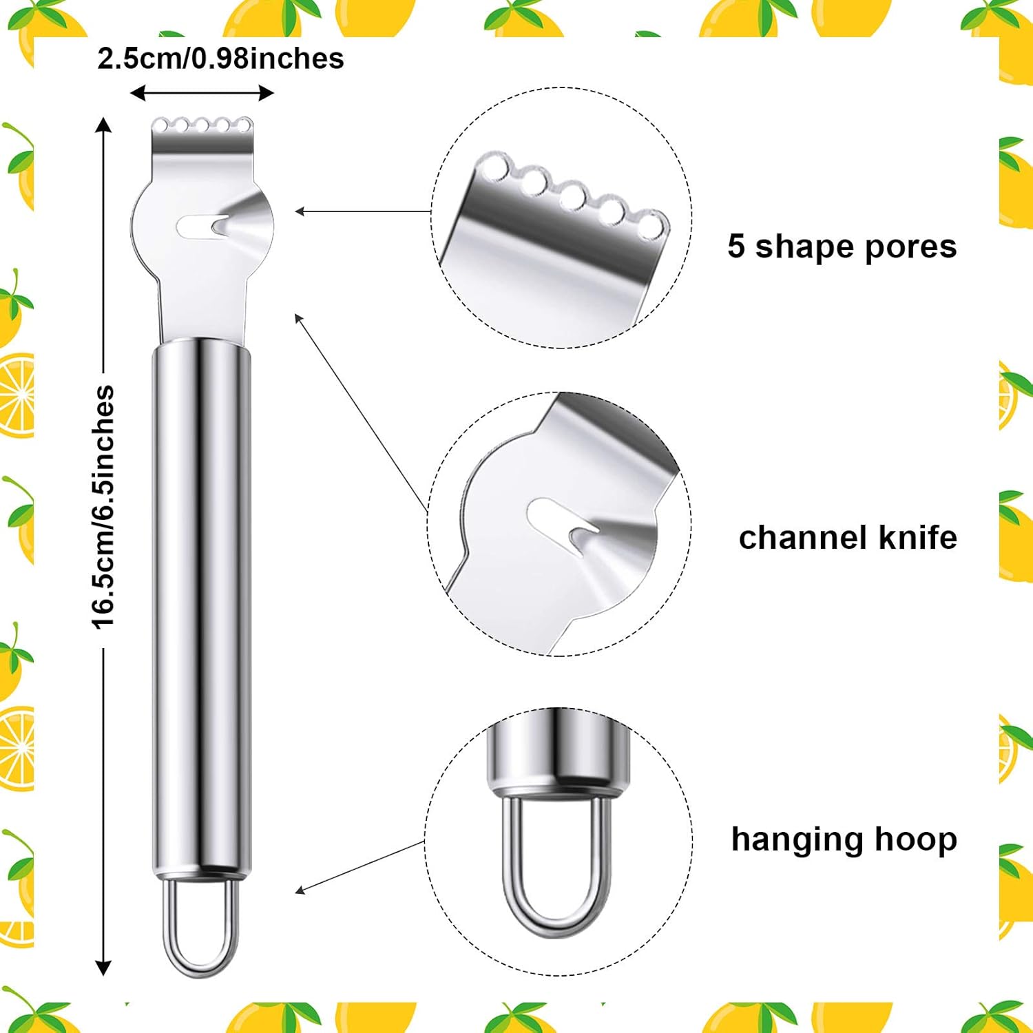 Conjunto de 2 Descascadores de - Peeler Channel Knife avaliação e preço