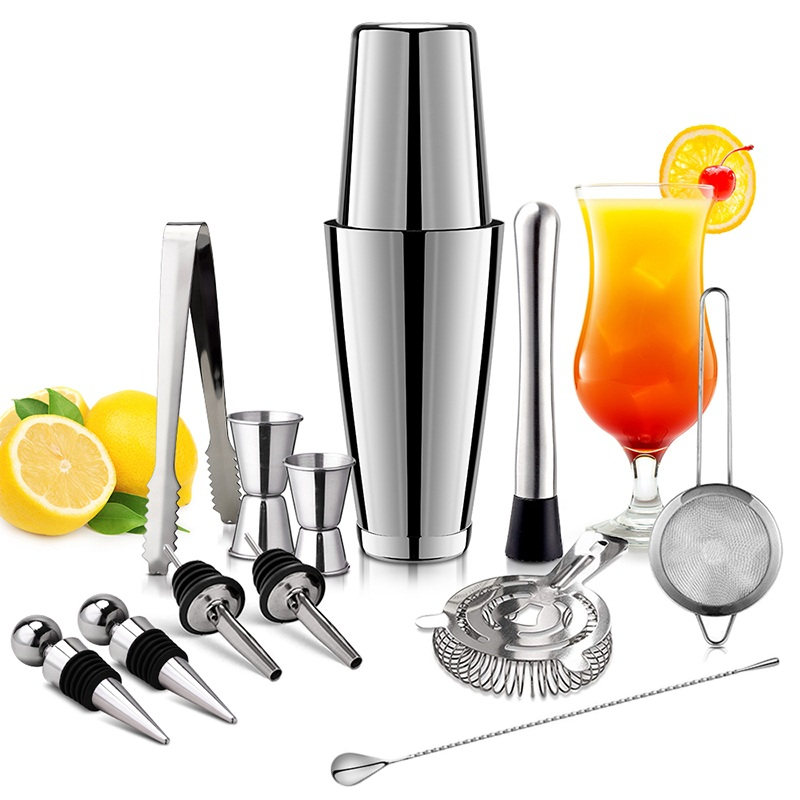 13 pçs/set aço inoxidável cock - Boston Shaker Set avaliação e preço
