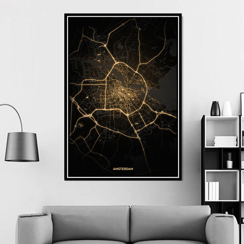 Poster prints amsterdam tóquio - Home Barcelona avaliação e preço