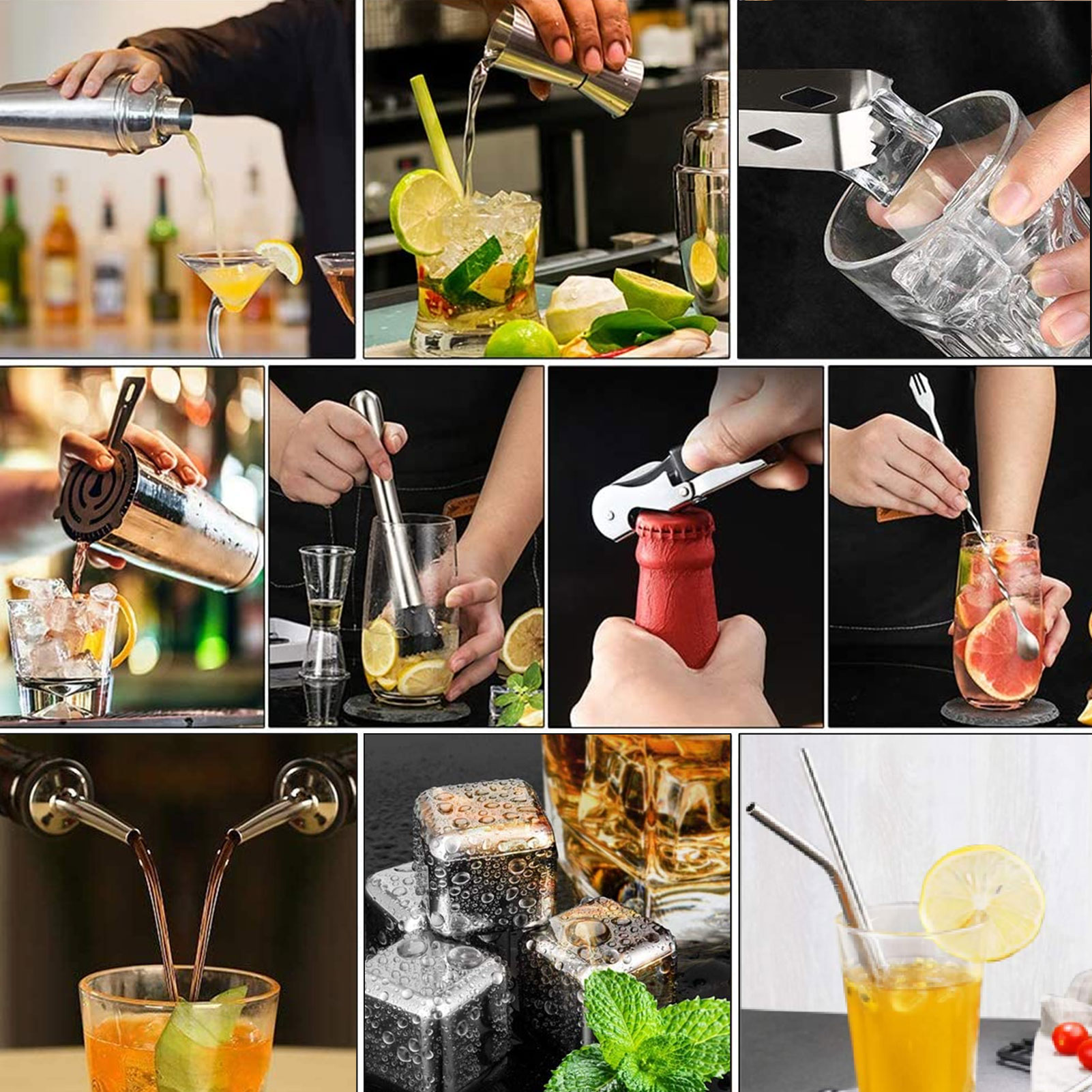 Cocktail fazendo conjunto shak - Cocktail Recipe Book avaliação e preço