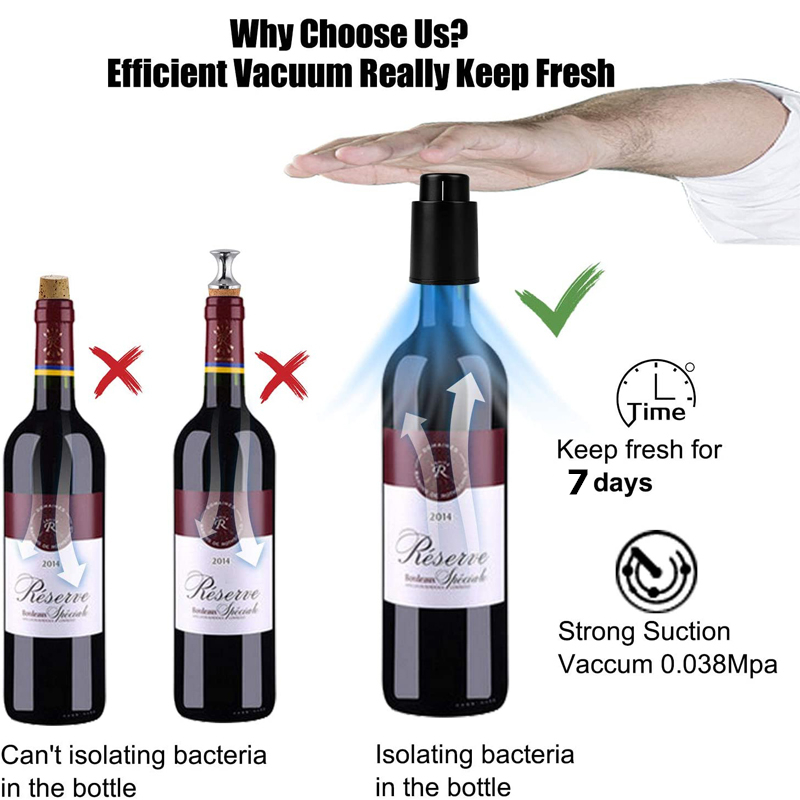 LMETJMA Rolhas de garrafa de v - Wine Preservation Pump avaliação e preço
